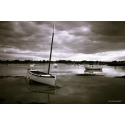 Bateau marée basse Tregastel